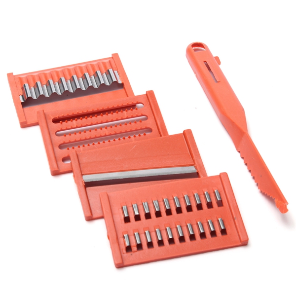 6pcs diy food tool set multi-functional fruit vegetable potato slicer cutter peeler chopper dicer kitchen cooking