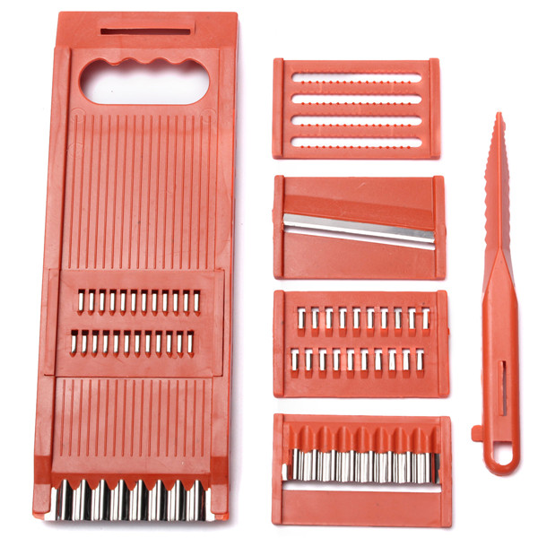6pcs diy food tool set multi-functional fruit vegetable potato slicer cutter peeler chopper dicer kitchen cooking