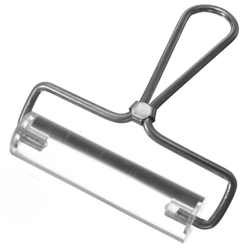 acrylic sculpey clear 4" non-stick roller pin stamping brayer polymer clay for fimo rolling tool household kitchen tool
