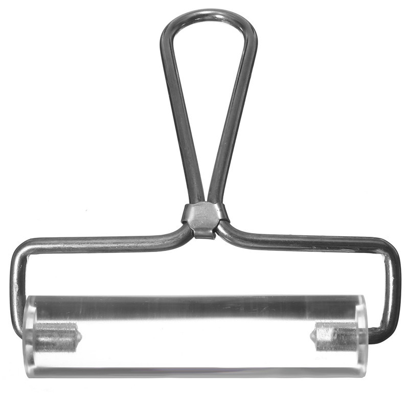 acrylic sculpey clear 4" non-stick roller pin stamping brayer polymer clay for fimo rolling tool household kitchen tool