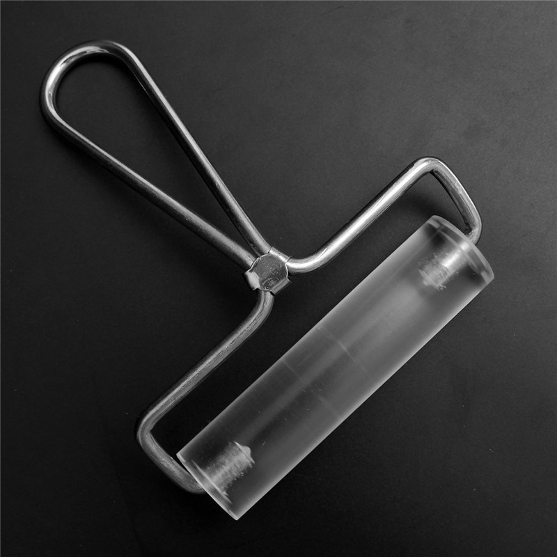 acrylic sculpey clear 4" non-stick roller pin stamping brayer polymer clay for fimo rolling tool household kitchen tool