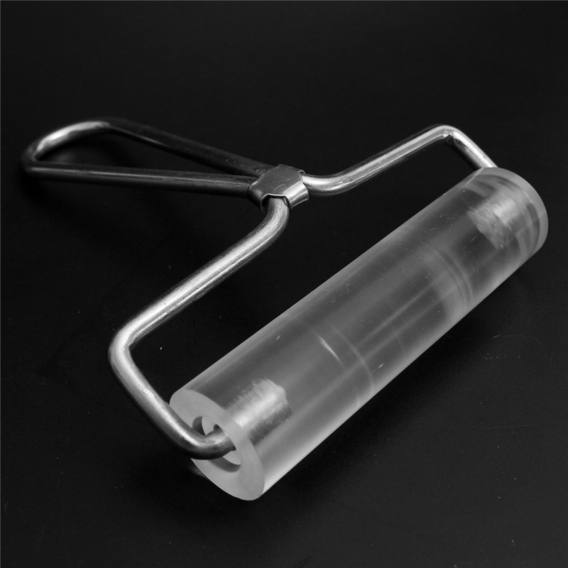 acrylic sculpey clear 4" non-stick roller pin stamping brayer polymer clay for fimo rolling tool household kitchen tool