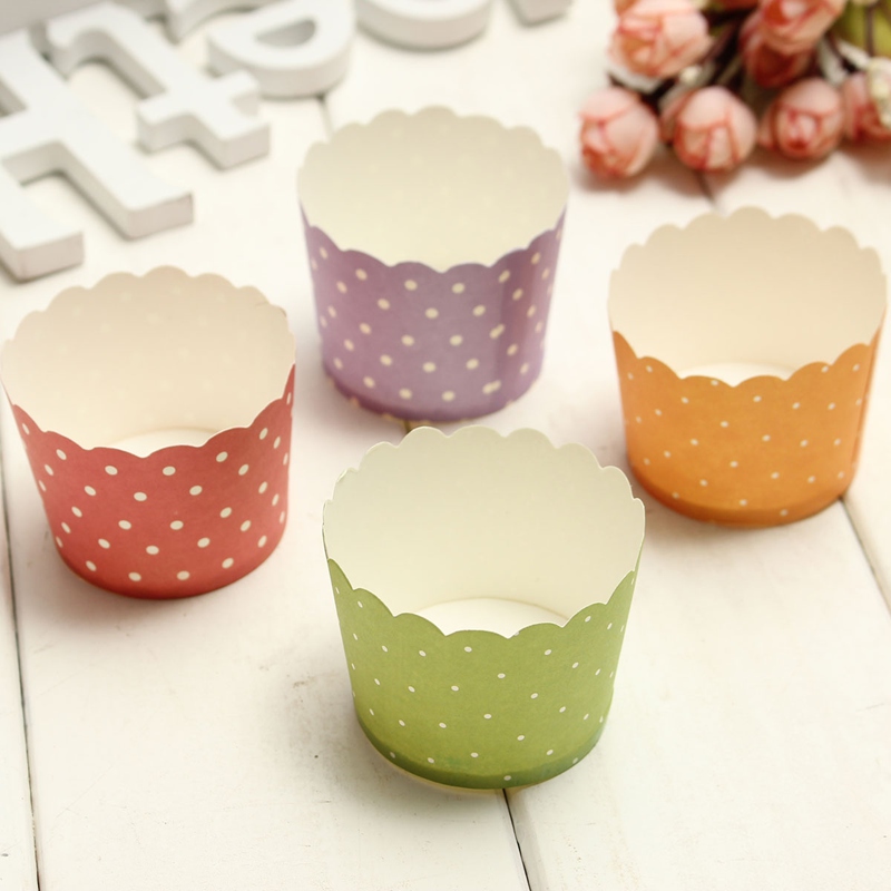 beautiful design 50pcs colorful cupcake baking liners paper cup muffin cases dot pattern liners birthday party baking cups beautiful design 50pcs colorful cupcake baking liners paper cup muffin cases dot pattern liners birthday party baking cups