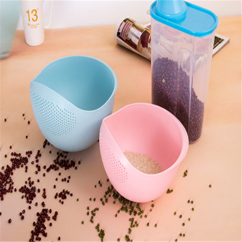 beautiful design candy color 2-in-1 washing colander rinse bowl and strainer fruit vegetable wash for home cookhouse