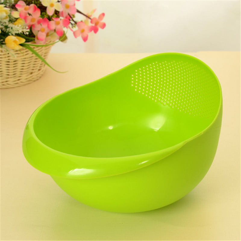 beautiful design candy color 2-in-1 washing colander rinse bowl and strainer fruit vegetable wash for home cookhouse