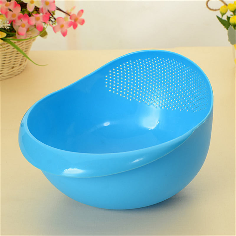 beautiful design candy color 2-in-1 washing colander rinse bowl and strainer fruit vegetable wash for home cookhouse