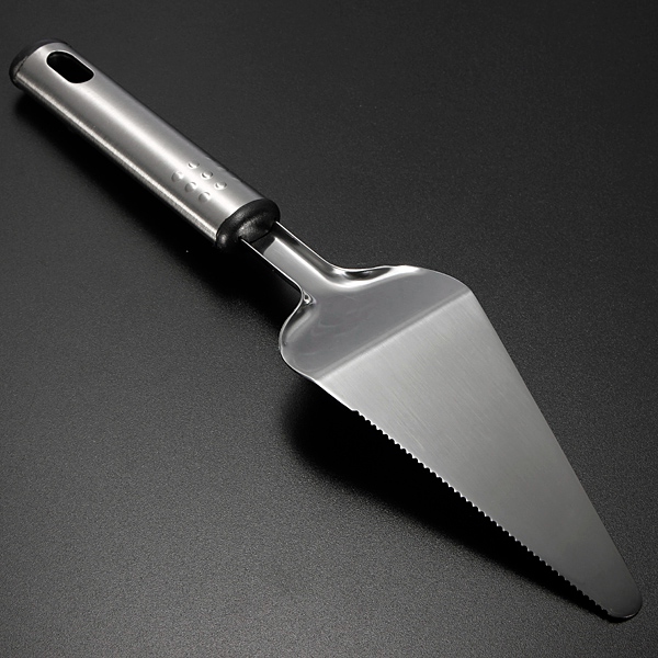 best promotion grip stainless serrated blade wedding party cake pie pastry server cutter supply new arrival