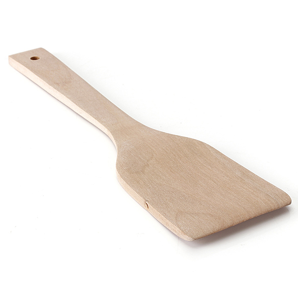 best promotion houseware tableware 6.5 inch spoon long polished wooden rice paddle ladle rice paddle scoop kitchen helper