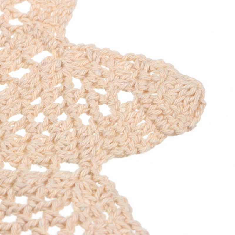 best promotion kitchen accessories lovely pretty yarn craft handmade floral crocheted cotton round lace doily 19*19cm