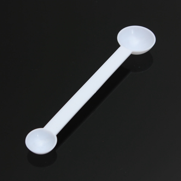 best promotion!!white measuring spoon double ended 1g & 3g kitchen essential aid scale powder slat cooking tool