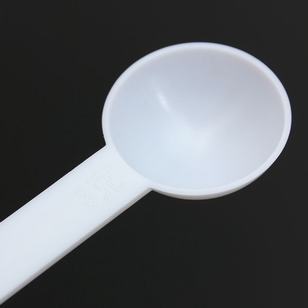 best promotion!!white measuring spoon double ended 1g & 3g kitchen essential aid scale powder slat cooking tool