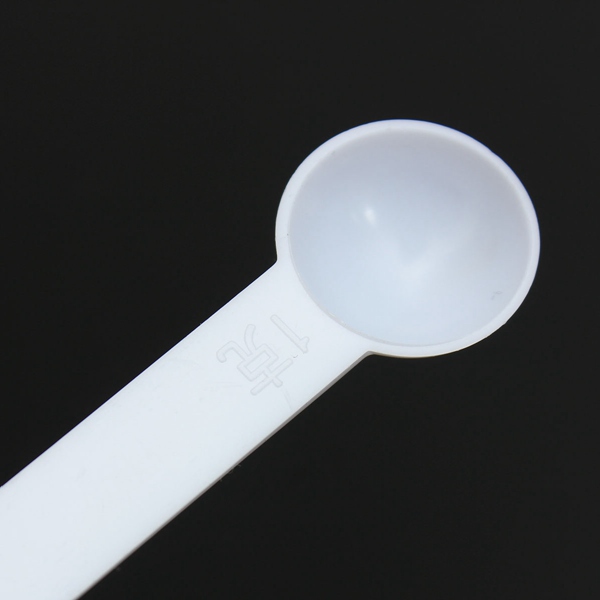 best promotion!!white measuring spoon double ended 1g & 3g kitchen essential aid scale powder slat cooking tool