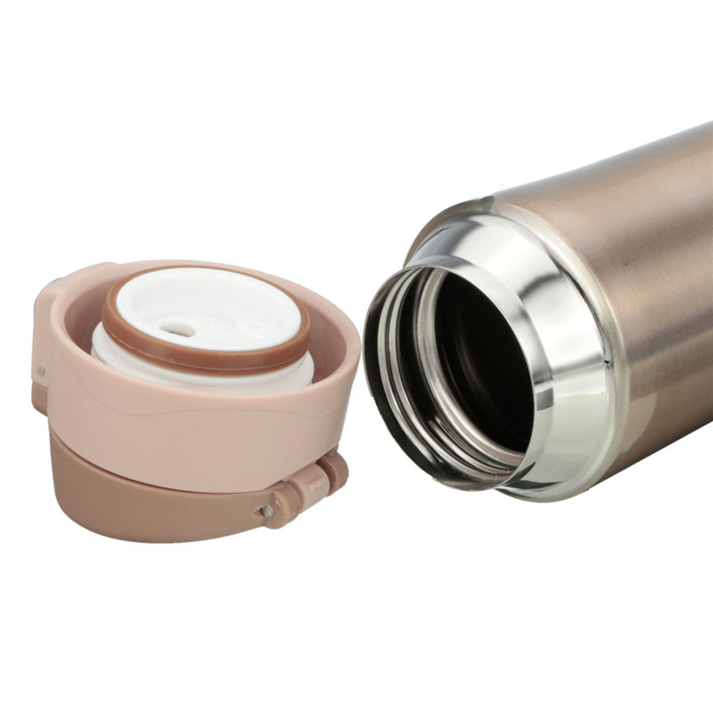 brand new 500ml travel mug office tea coffee water cup bottle stainless steel insulation cup keep and cooling 4color