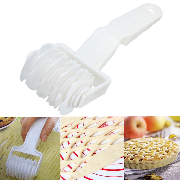 brand new baking tool small plastic cookie pie pizza dough bread pastry lattice roller cutter kitchen