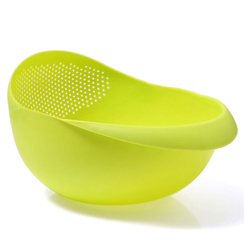 brand new candy color 2-in-1 rinse bowl and strainer fruit vegetable wash 26*24*12cm for home kitchen