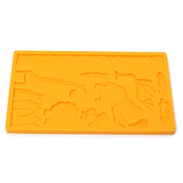 brand new diy zoo animals monkey giraffe childrens birthday fondant silicone cake mould excellent quality