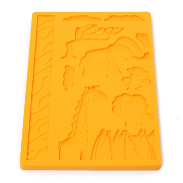 brand new diy zoo animals monkey giraffe childrens birthday fondant silicone cake mould excellent quality