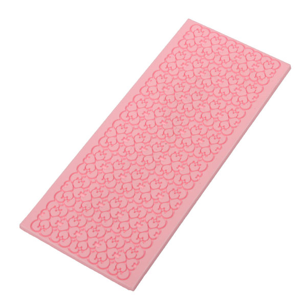brand new for pink silicone lace embossed mold mould handmade fondant cake decorating kitchen diy tool