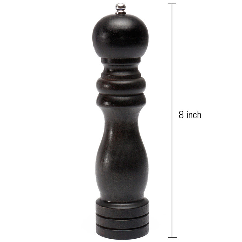 brand new high standard 1pc wooden manual salt pepper grinder mill stainless steel bottle grinding tools milling cutter