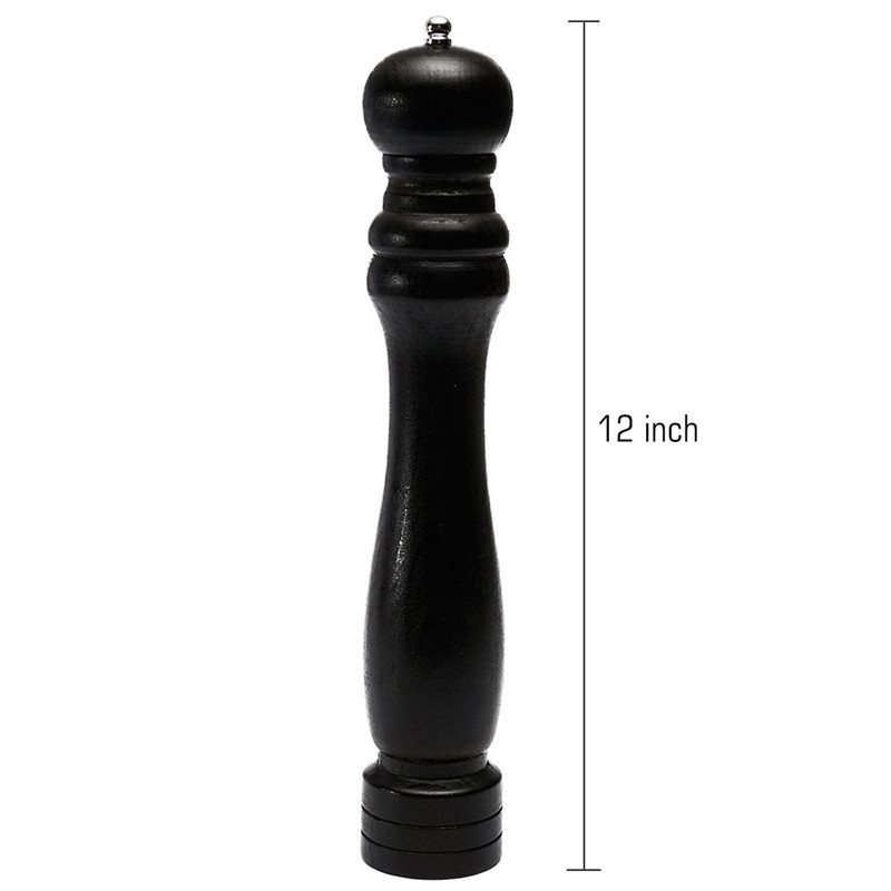 brand new high standard 1pc wooden manual salt pepper grinder mill stainless steel bottle grinding tools milling cutter