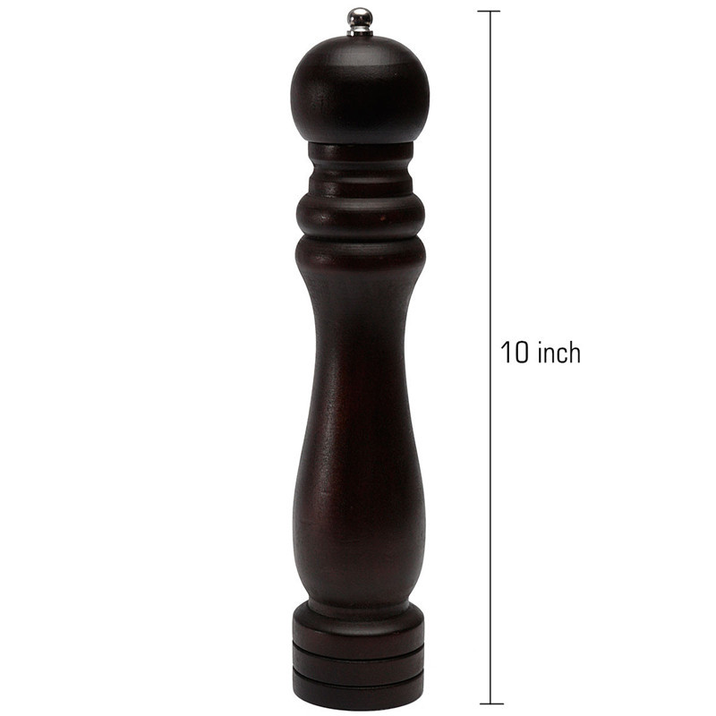 brand new high standard 1pc wooden manual salt pepper grinder mill stainless steel bottle grinding tools milling cutter