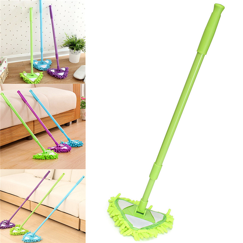brand new microfiber telescopic household floor cleaner stretch triangular dry/wet clean mop home housekeeping tools