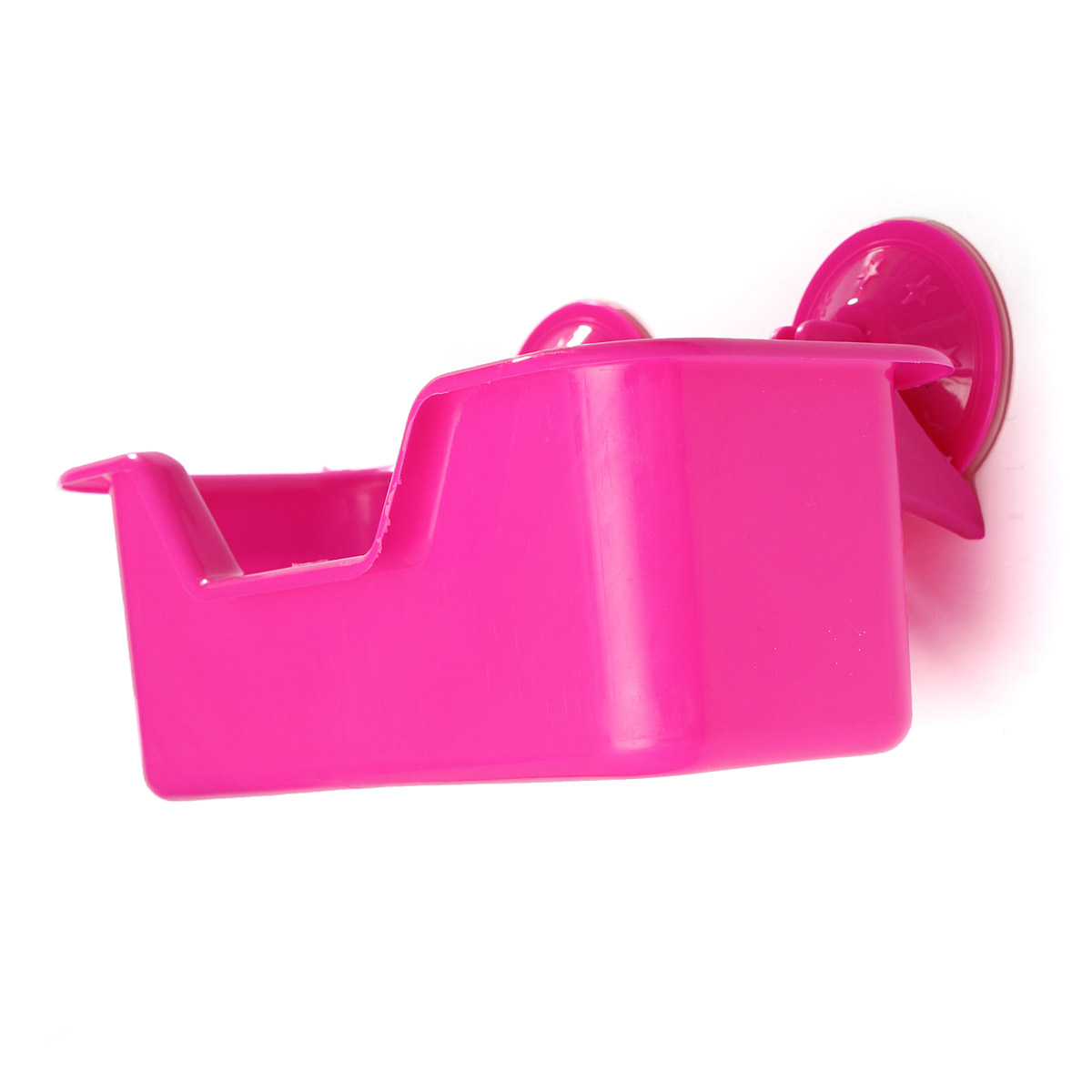 brand new plastic movable sucker strong suction wall storage holder bathroom shower dual cup organizer basket new colors random