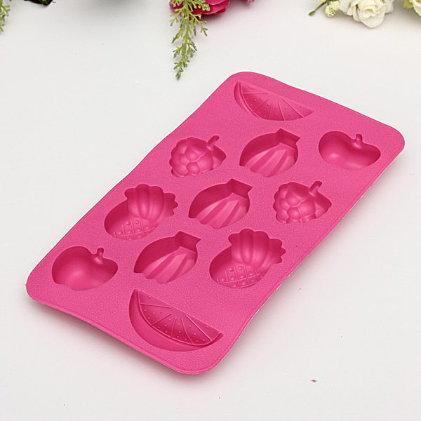 brand new silicone fruits ice cube tray mould bar party drink jelly chocolate cake mold excellent quality