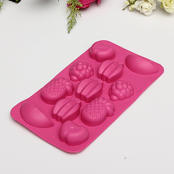 brand new silicone fruits ice cube tray mould bar party drink jelly chocolate cake mold excellent quality