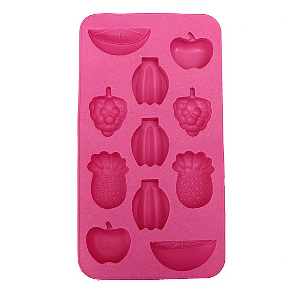 brand new silicone fruits ice cube tray mould bar party drink jelly chocolate cake mold excellent quality