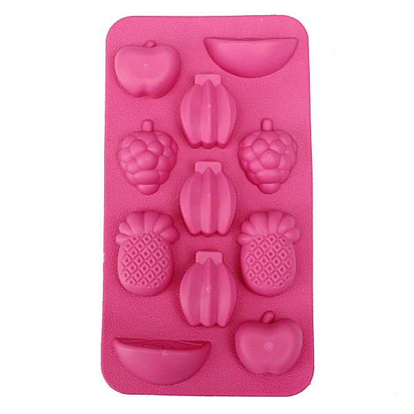 brand new silicone fruits ice cube tray mould bar party drink jelly chocolate cake mold excellent quality