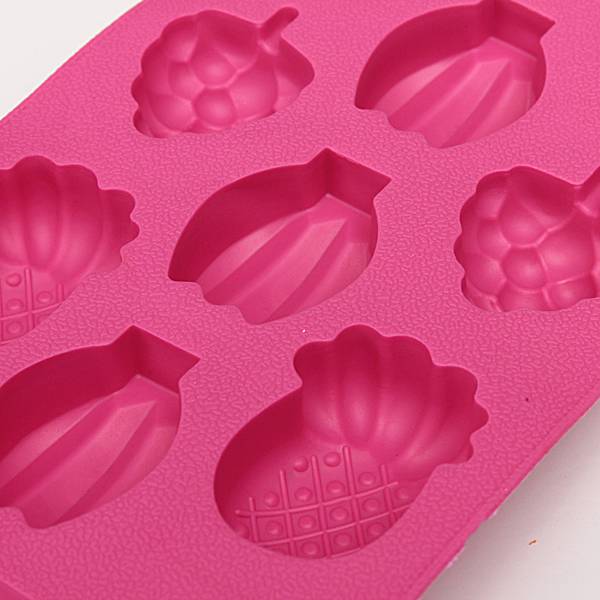 brand new silicone fruits ice cube tray mould bar party drink jelly chocolate cake mold excellent quality
