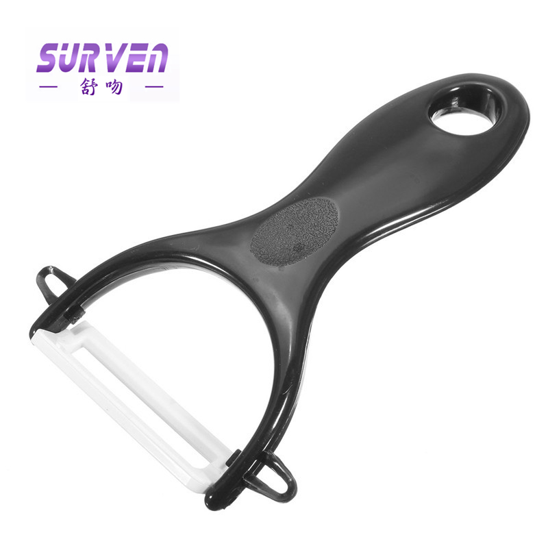 brand surven super quality black blade 3pcs gift set 3 inch+5 inch+peeler +covers ceramic knife sets kitchen knifes