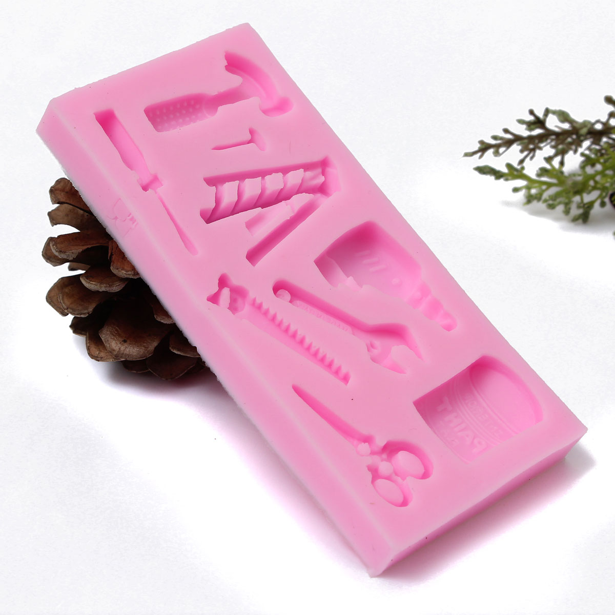 cake tools silicone cake fondant mold topper hammer spanner baking mould decoration