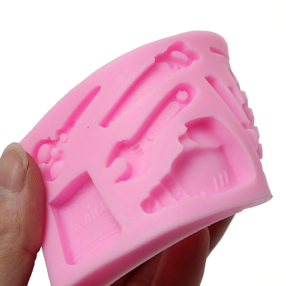 cake tools silicone cake fondant mold topper hammer spanner baking mould decoration