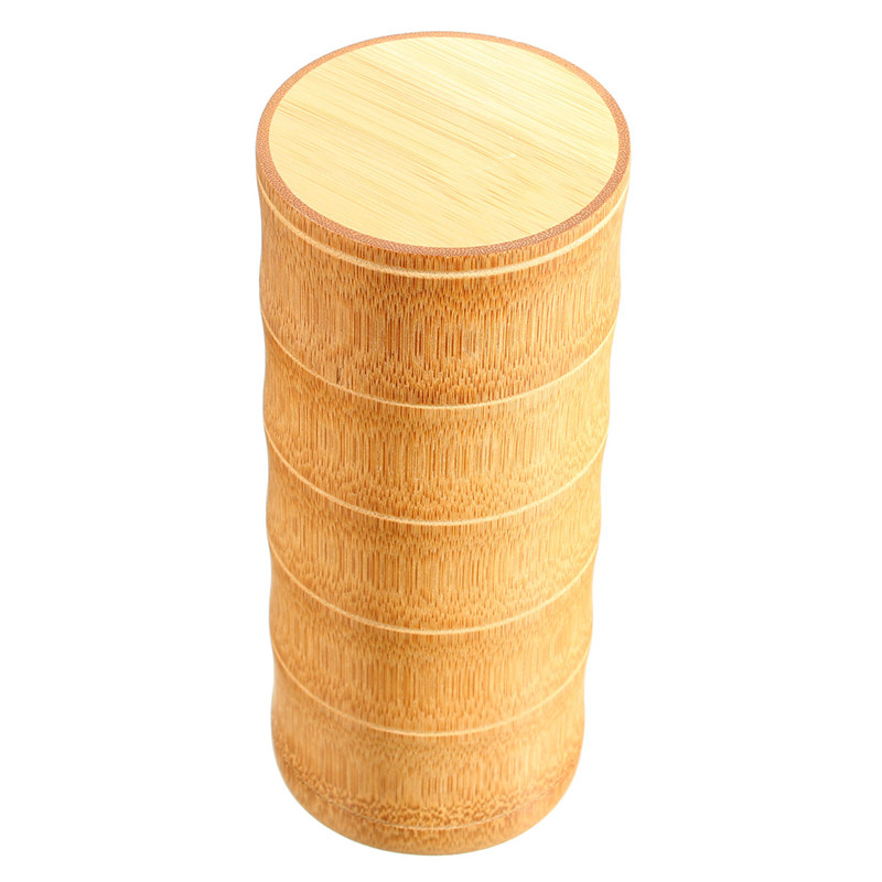 chinese vintage tea box bamboo storage bottles tea canister boxes column tea jar caddy storage case handmade organizer