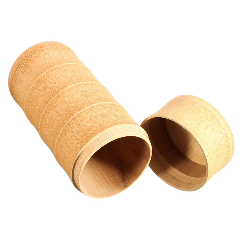 chinese vintage tea box bamboo storage bottles tea canister boxes column tea jar caddy storage case handmade organizer
