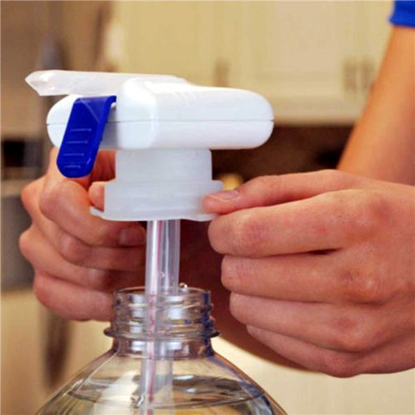 convenient magic tap electric automatic water & drink beverage dispenser color white universal cap fits most bottles and jugs