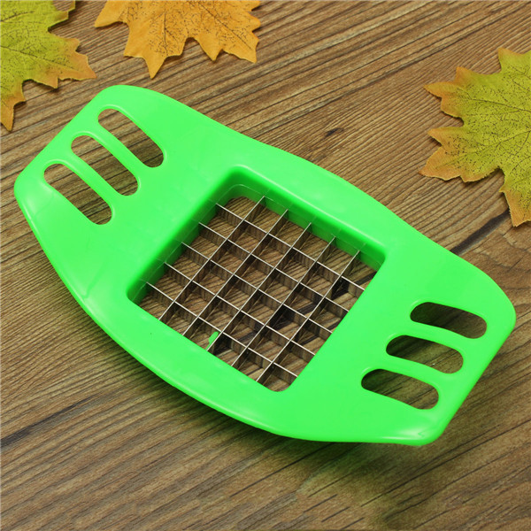 diy kitchen stainless steel vegetable potato slicer cutter chopper chips making tool potato cutting device fries tool