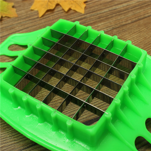 diy kitchen stainless steel vegetable potato slicer cutter chopper chips making tool potato cutting device fries tool