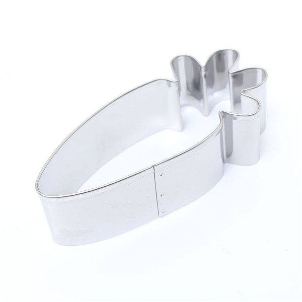 durable silver cute carrot sugarcraft cake decorating cookies pastry mould baking tool excellent quality