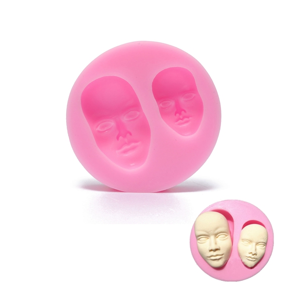 excellent quality 3d vivid human face man woman facial mold silicone chocolate decor tool new arrvial