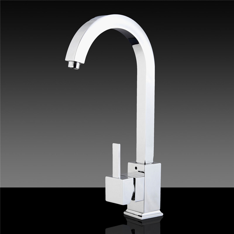flexible chrome brass square twin lever square of cookhouse sink monobloc lever faucet mix tap