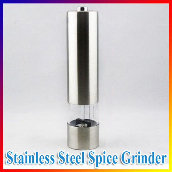 great quality portable and durable electric stainless steel kitchen tool salt pepper mill grinder muller with light great quality portable and durable electric stainless steel kitchen tool salt pepper mill grinder muller with light