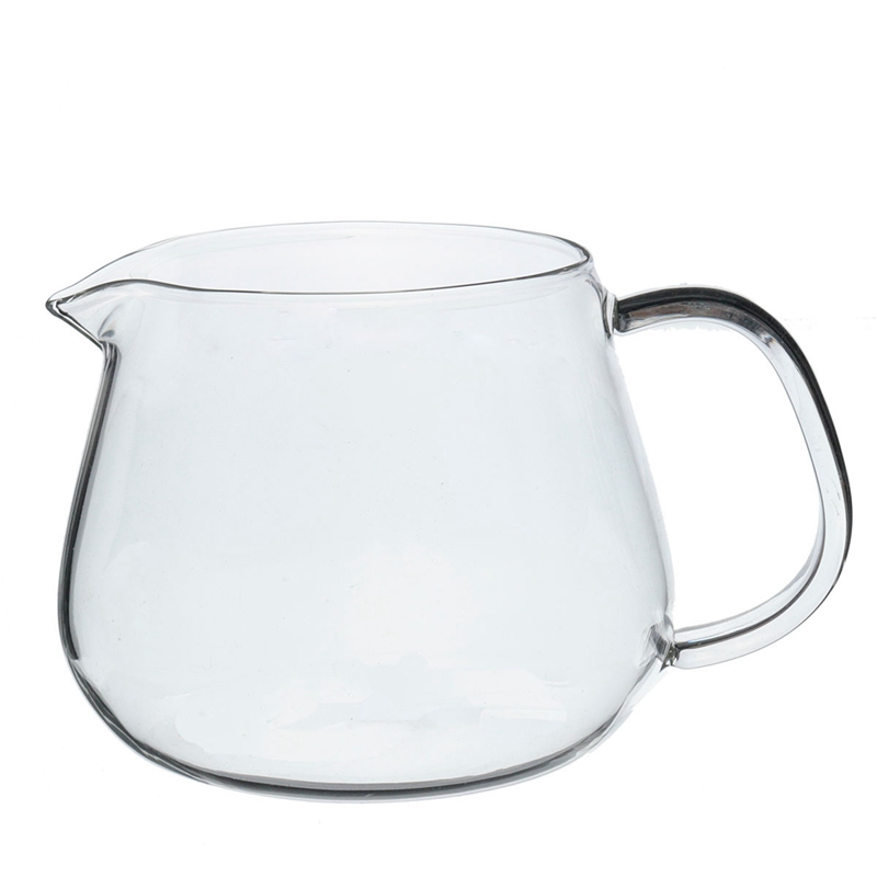high-end 500ml heat-resisting resistan handmade clear glass teapot with infuser&lid flower convenient office tea pot kettle