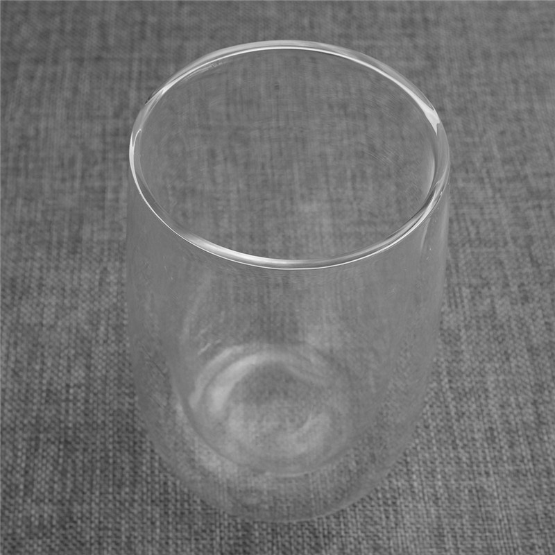 high standard 320ml heat resistance double wall glass coffee cup tea mugs and cups layer glass tea cup short teapot drink tools