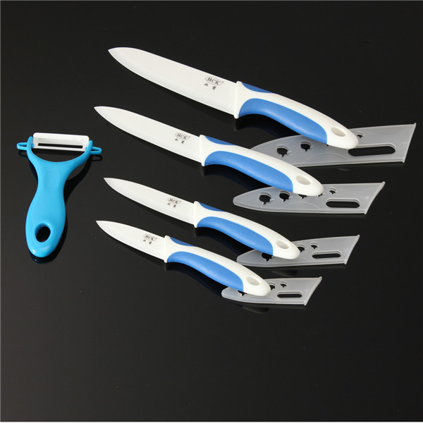home kitchen knives 3 4 5 6 in zirconia ceramic knife set + peeling machine multi color processing sheath