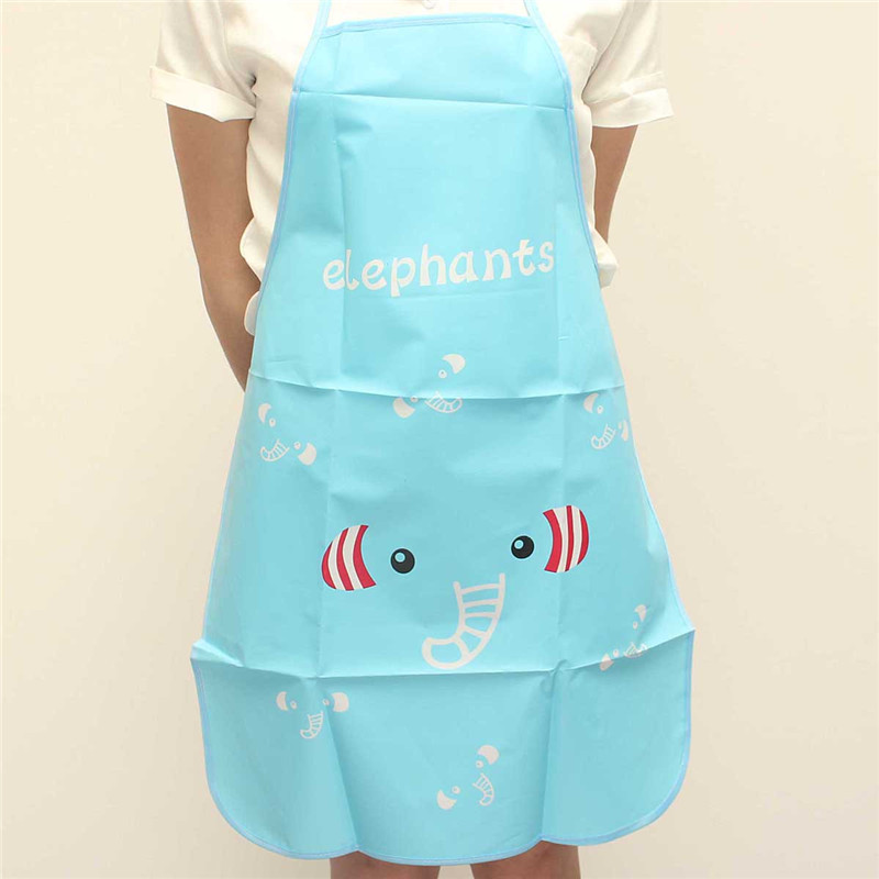 lovely cartoon apron waterproof women kitchen apron restaurant home bib cooking antifouling sleeveless aprons