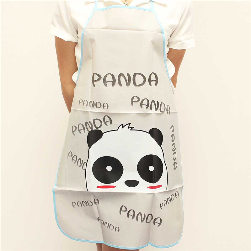 lovely cartoon apron waterproof women kitchen apron restaurant home bib cooking antifouling sleeveless aprons