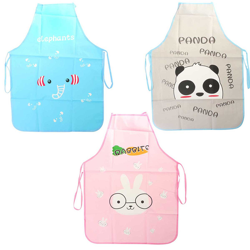 lovely cartoon apron waterproof women kitchen apron restaurant home bib cooking antifouling sleeveless aprons